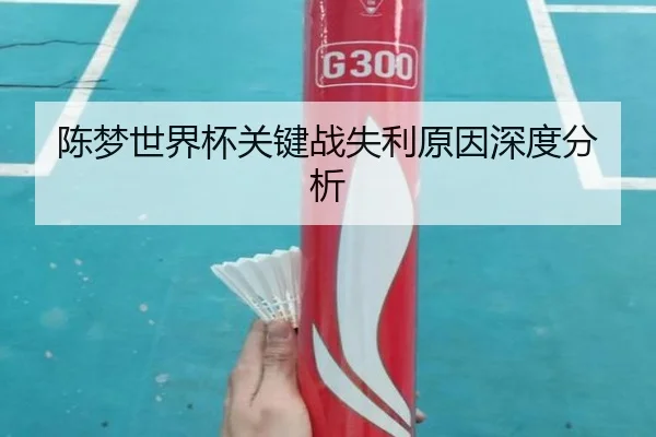 陈梦世界杯关键战失利原因深度分析